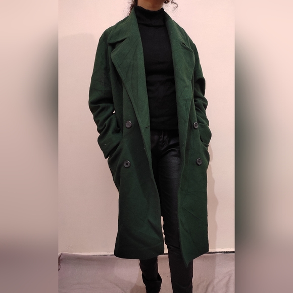 Dark green Overcoat - Picture 5 of 12